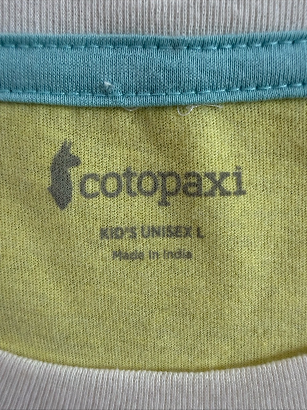 Cotopaxi Yellow Do Good Retro Short Sleeve Shirt Youth Large Women's Small - New - Picture 6 of 12